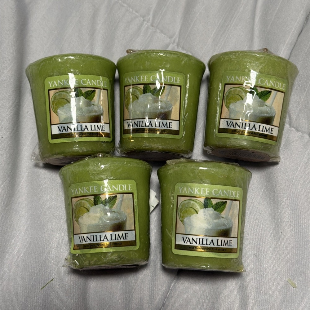 Yankee Candle Vanilla Lime Votive Candles Set of 5
